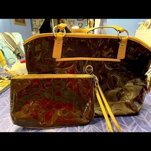 Coach bag and wristlet